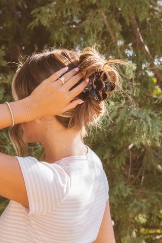Autumn Flower Claw Clip