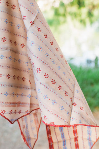 Star-Spangled Floral Hair Scarf