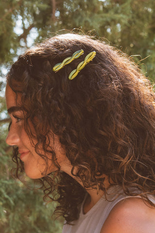 Twisted Acetate Alligator Clips 2-pack