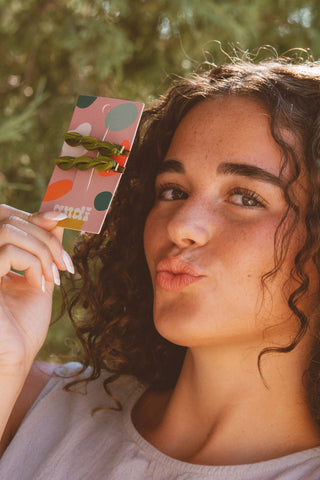 Twisted Acetate Alligator Clips 2-pack