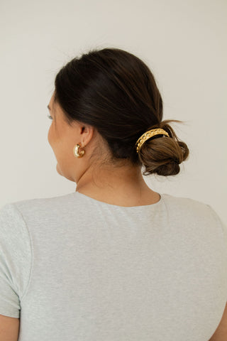 Gold Studded Bun Cuff