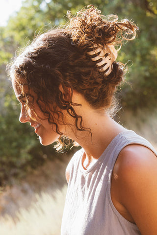 Creamy Latte Claw Clip