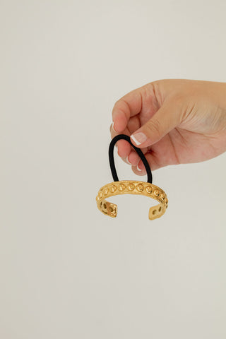 Gold Studded Bun Cuff