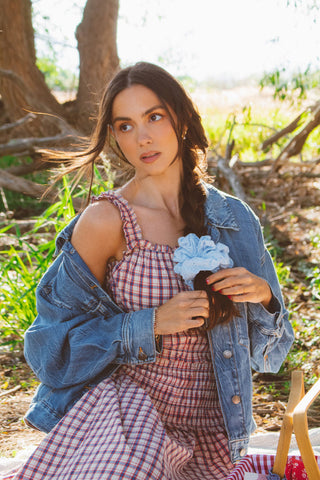 Cornflower Jumbo Scrunchie