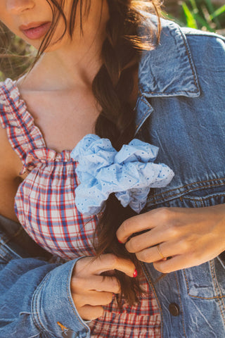 Cornflower Jumbo Scrunchie