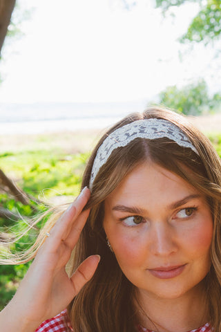 Crocheted Tie Headband