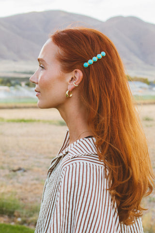 Turquoise Sun Barrette
