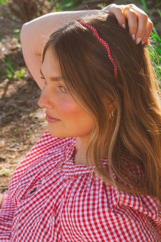 Squiggly Polka Dot Headband