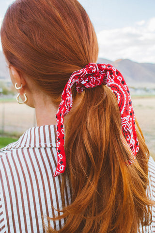 Ranch Bandana Tie Scrunchie