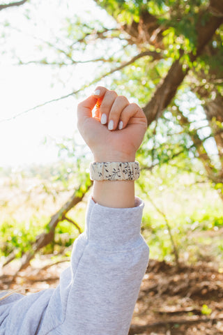 Navy Floral Apple Watch Band