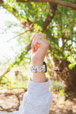 Navy Floral Apple Watch Band