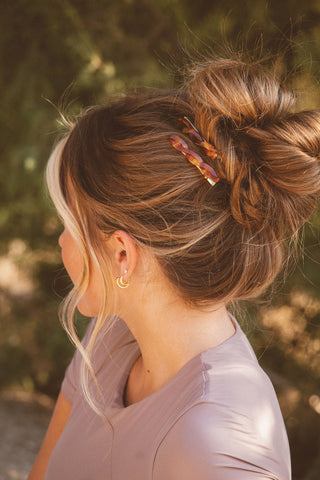 Twisted Acetate Alligator Clips 2-pack