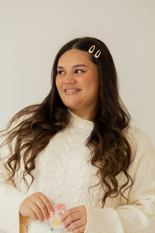 Peach Snap Clip 2-Pack