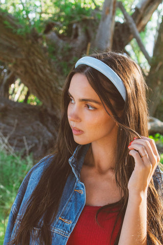Light Blue Cushion Headband