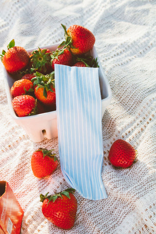 Blue Stripes Stretchy Headband
