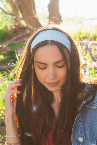 Blue Stripes Stretchy Headband