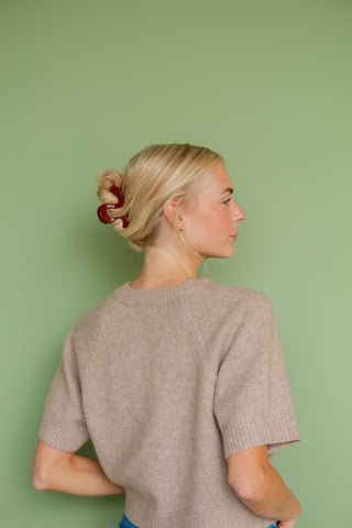 Magenta Swirl Claw Clip