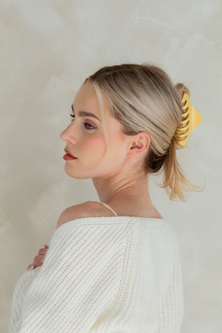 Canary Yellow Claw Clip