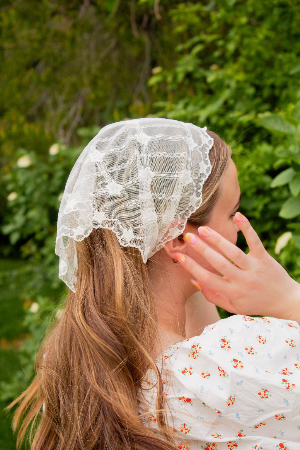 Headscarf Religion Classic White Hair Scarf For Women, Hair Scarf