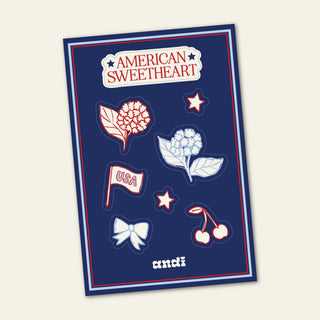 American Sweetheart Sticker Sheet