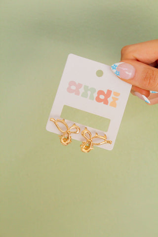 Micro Gold Bow Claw Clips - Claw Clips - ANDI