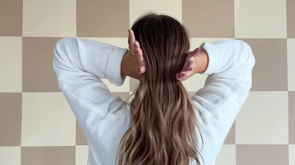 Jumbo ponytail claw clip tutorial video
