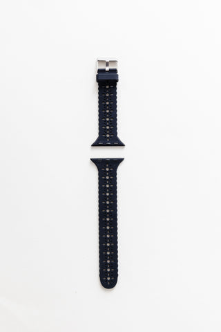 Samsung Black Floral Silicone Watch Band