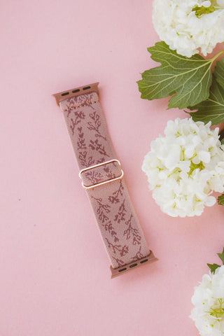 Antique Rose Adjustable Elastic Watch Band - Apple Watch Bands - ANDI