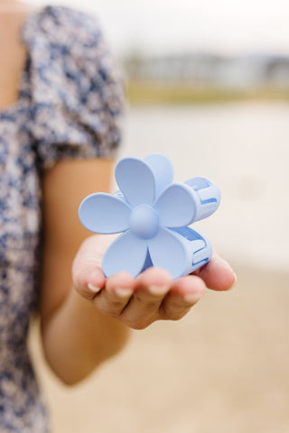Blue Flower Claw Clip - Clips - ANDI