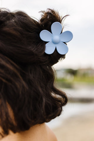 Blue Flower Claw Clip - Clips - ANDI