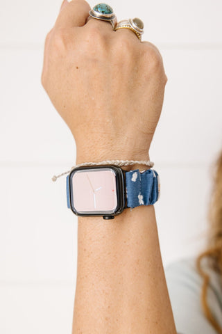 Botanical Blue Watch Band for Fitbit Versa - ANDI