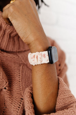 Chiffon Rose Scrunchie Band Compatible with Apple Watch - Apple Watch Bands - ANDI