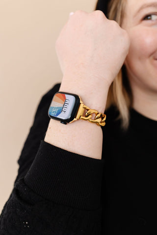 Chunky Gold Chain Watch Band - Apple Watch Bands - ANDI