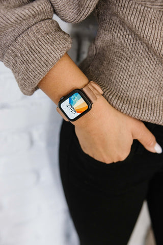 Coffee Scrunchie Watch Band for Fitbit Versa - ANDI