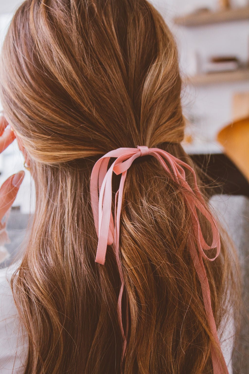 Ribbon ponytail on sale