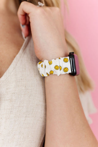 Happy Daze Scrunchie Band Compatible with Apple Watch - Apple Watch Bands - ANDI