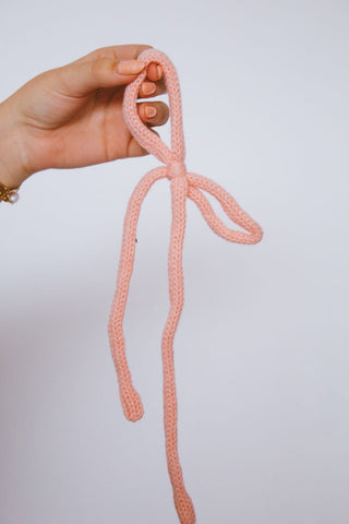 Knit Long Bow Tie - Multiple Colors - Clips - ANDI