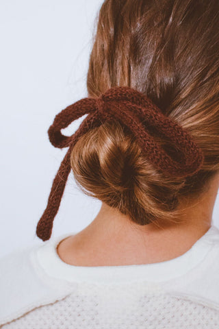 Knit Long Bow Tie - Multiple Colors - Clips - ANDI