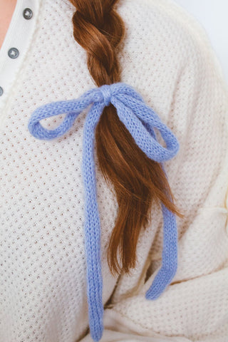 Knit Long Bow Tie - Multiple Colors - Clips - ANDI