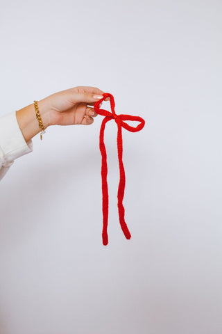 Knit Long Bow Tie - Multiple Colors - Clips - ANDI