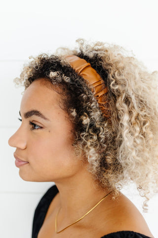 Leather Scrunchie Hard Headband - Headband - ANDI