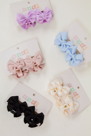 Little Luxe Bows Claw Clip 2-Pack - Claw Clips - ANDI