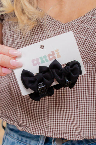 Little Luxe Bows Claw Clip 2-Pack - Claw Clips - ANDI