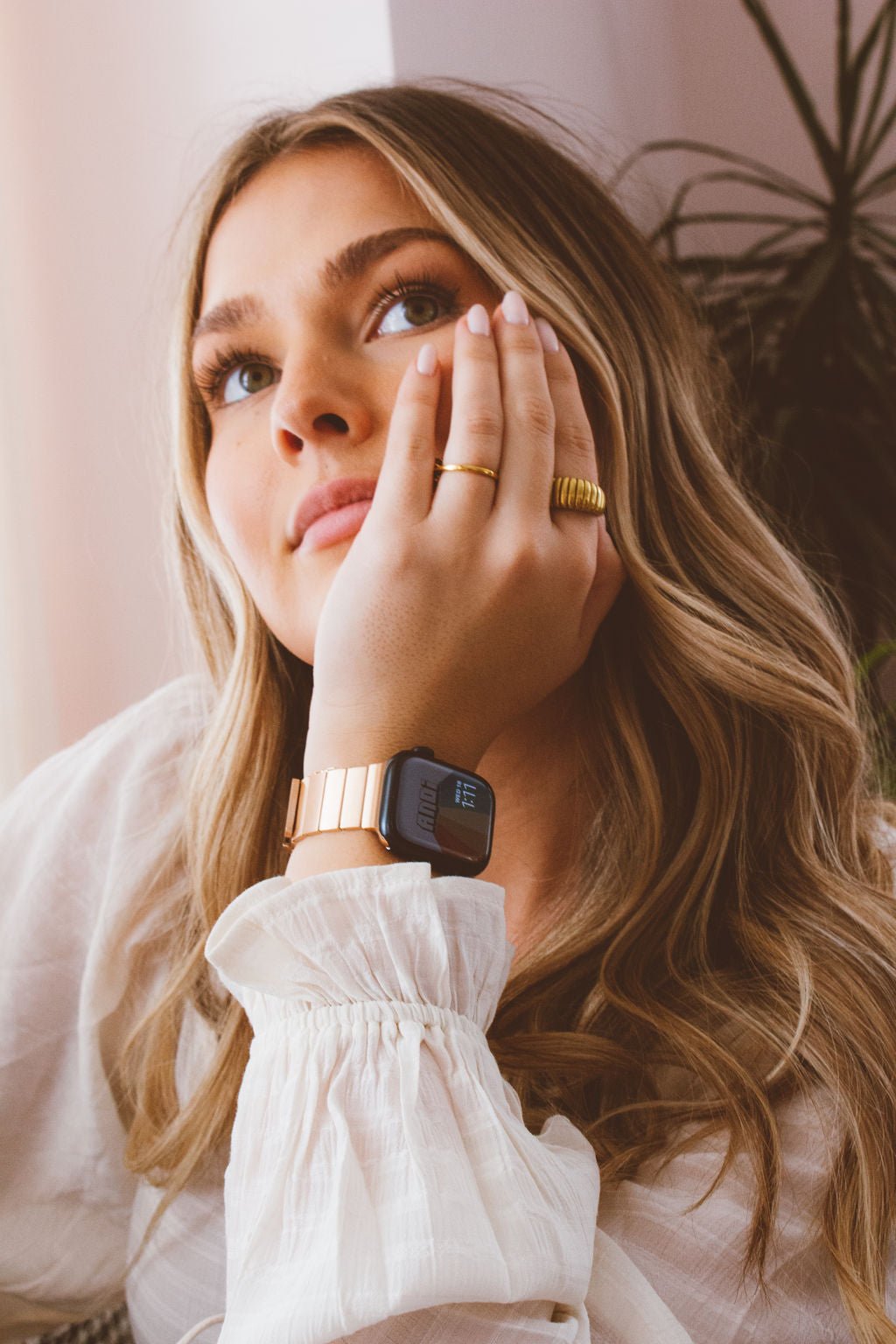 Rose gold magnetic apple watch band clearance