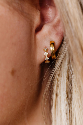 Mini Gold Diamond Hoop Earrings - Hypoallergenic - Earrings - ANDI