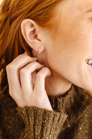 Mini Gold Diamond Hoop Earrings - Hypoallergenic - Multiple Colors - Earrings - ANDI