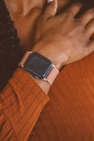 Mocha Mousse Adjustable Elastic Watch Band - Apple Watch Bands - ANDI