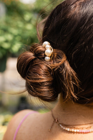 Pearl Crown U-Shape Pin - Hair Pins - ANDI