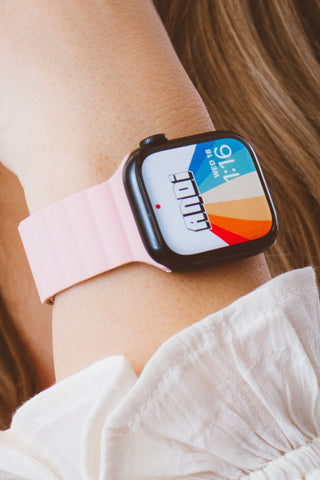 Powder Pink Magnetic Watch Band - Apple Watch Bands - ANDI