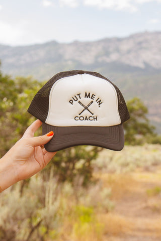 Put Me in Coach Trucker Hat - Hats - ANDI
